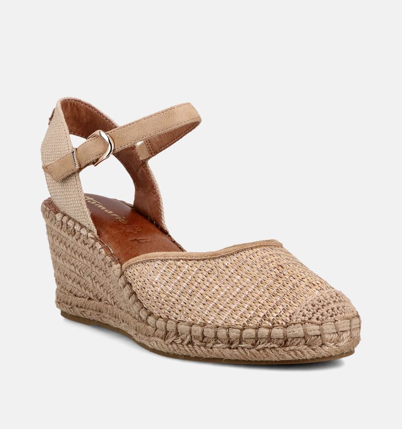 Tamaris Sandales compens&eacute;es en Or pour femmes (371784)