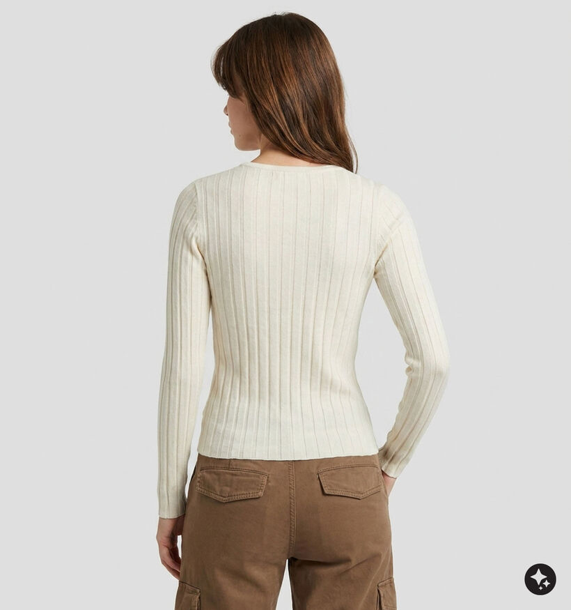 The Korner Ecru T-shirt met Lange Mouwen voor dames (382181)