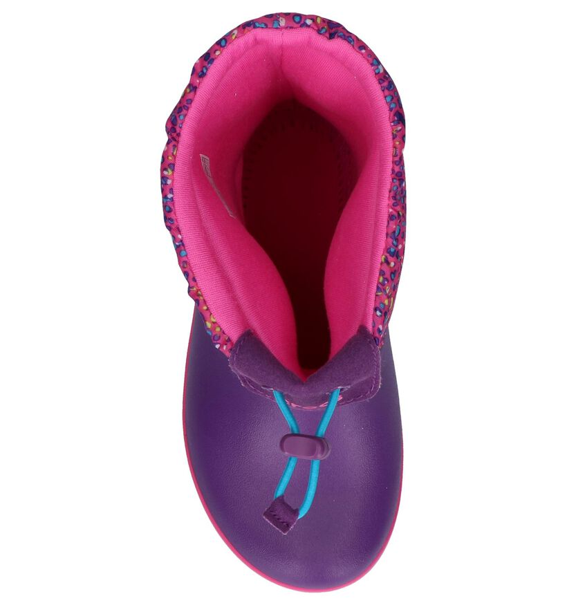 Crocs Crocband Lodgepoint Graphic Blauwe Snowboots in kunststof (224402)