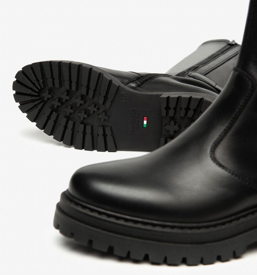 NeroGiardini Bottes hautes en Noir pour femmes (363961) - pour semelles orthopédiques