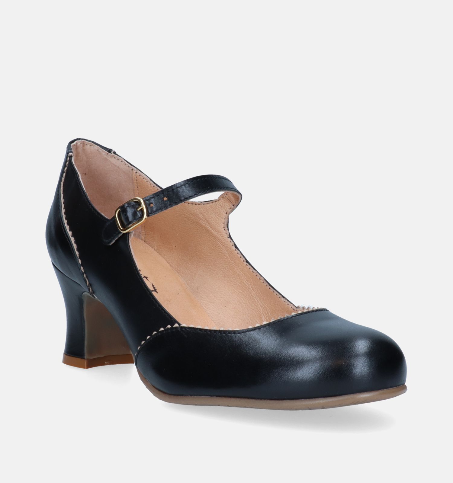 Rock n Dot Zwarte Pumps Met Riempje Dames Pumps Online op