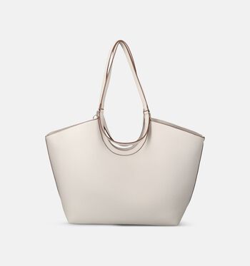 Laurent David Cabas Beige/Cognac/Bleu