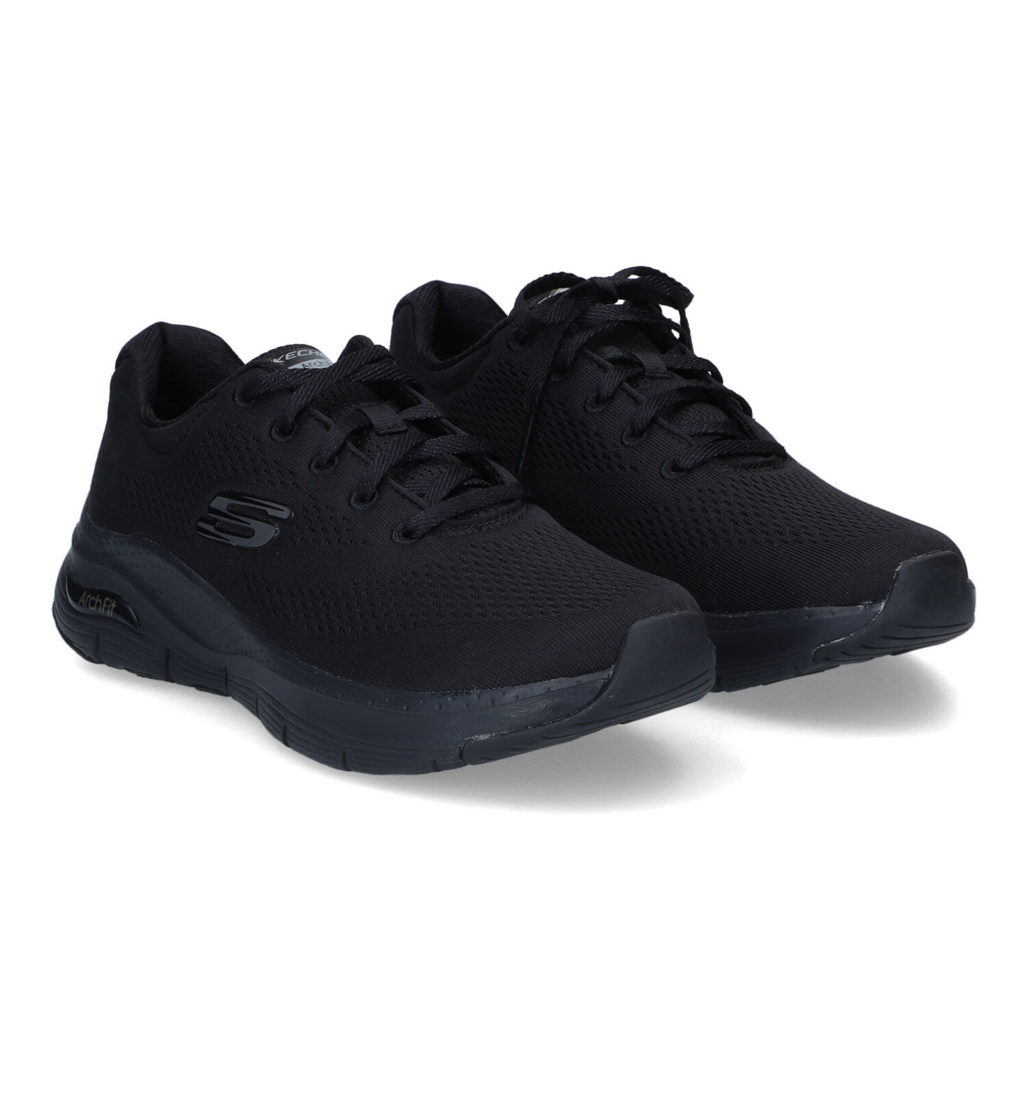 Zwarte sneakers dames clearance skechers