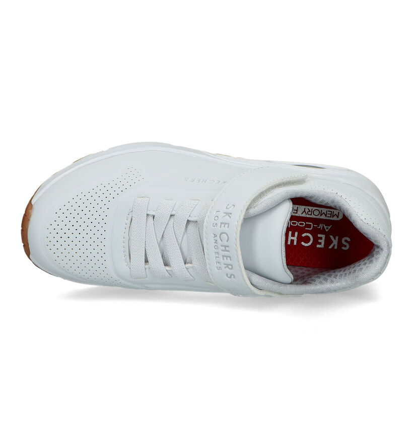 Skechers Uno Air Blitz Baskets en Blanc pour filles (319547)