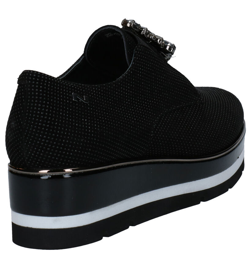 Nathan-Baume Chaussures slip-on en Noir en nubuck (283260)