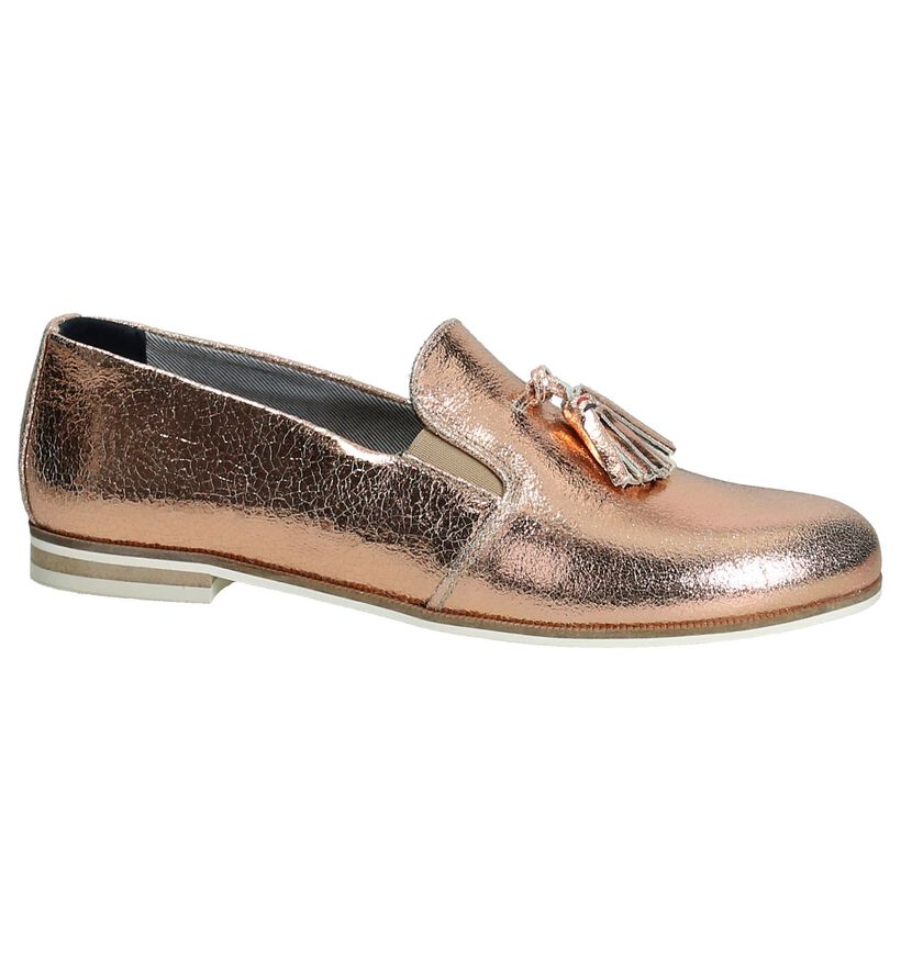 Tommy Hilfiger Abby Rose Gold Loafers, , pdp