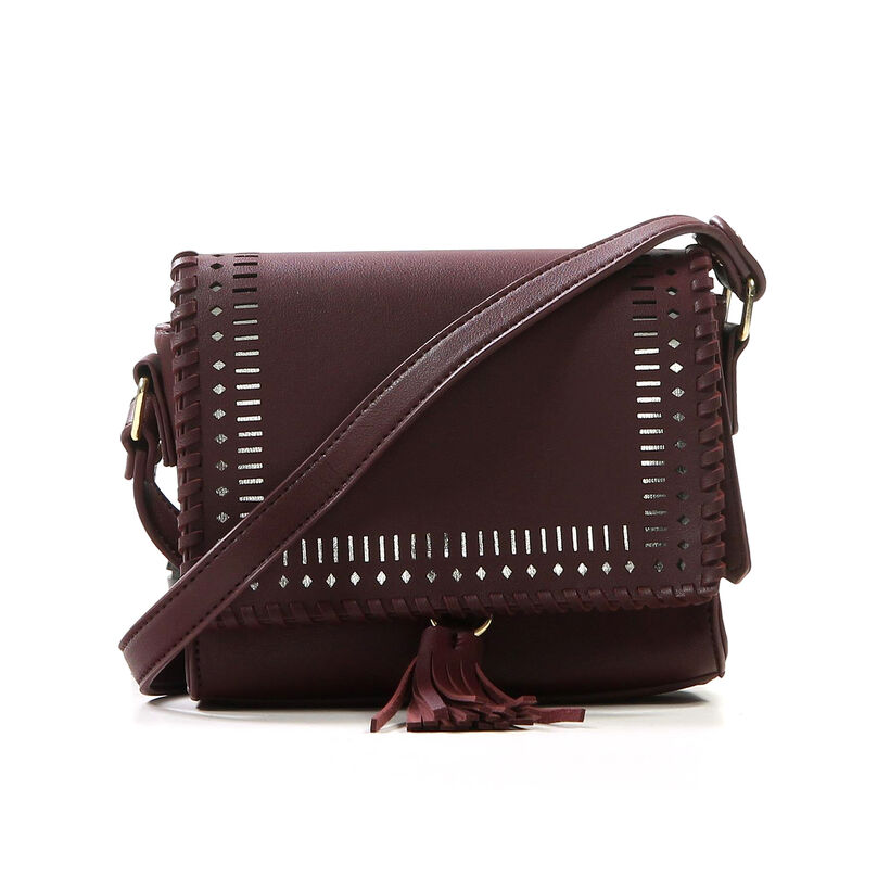 Crossbody Tasje Bordeaux PB Fashion in kunstleer (206461)