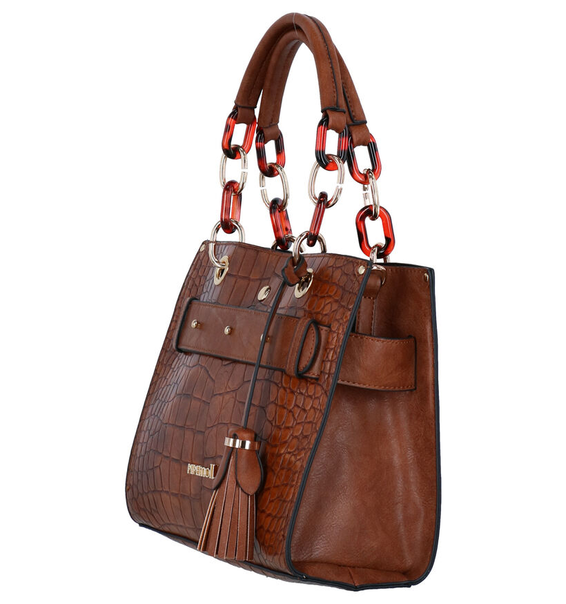 Pepe Moll Cognac Handtas in kunstleer (283580)