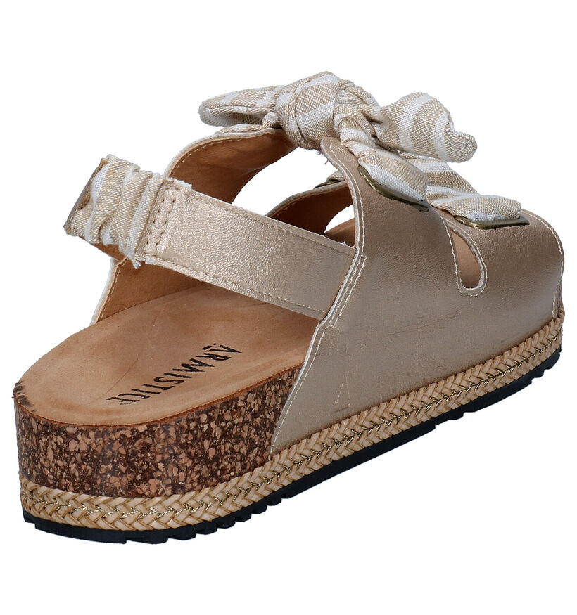 Armistice Coline Knot Sandales en Or en simili cuir (291073)