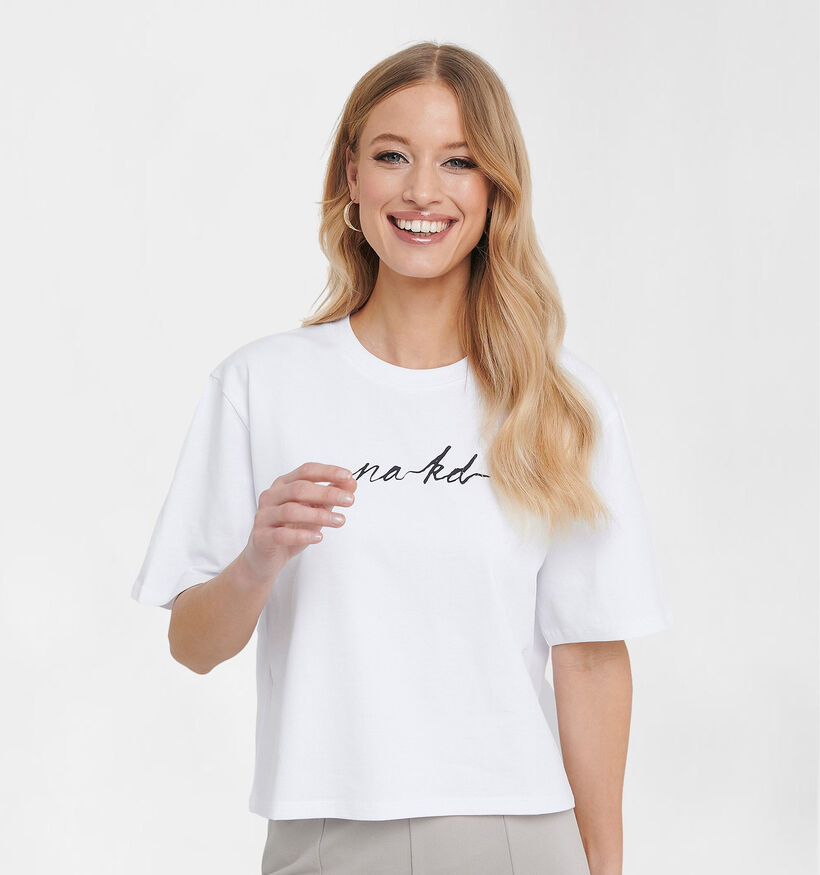NA-KD Witte T-shirt (283960)