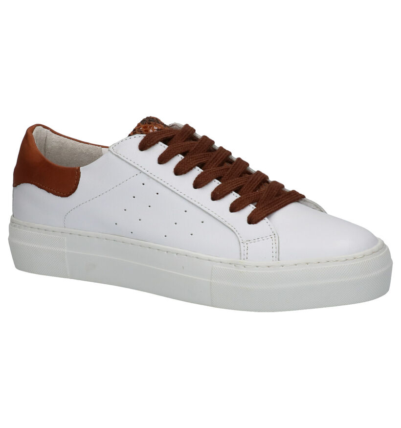 Via Limone Witte Veterschoenen in leer (264965)