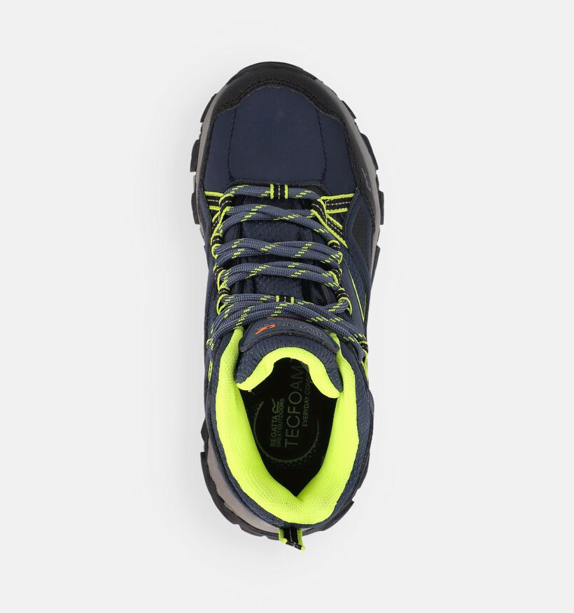 Regatta Holcombe III Blauwe/Gele Hoge Wandelschoenen voor meisjes, jongens (373137) - geschikt voor steunzolen