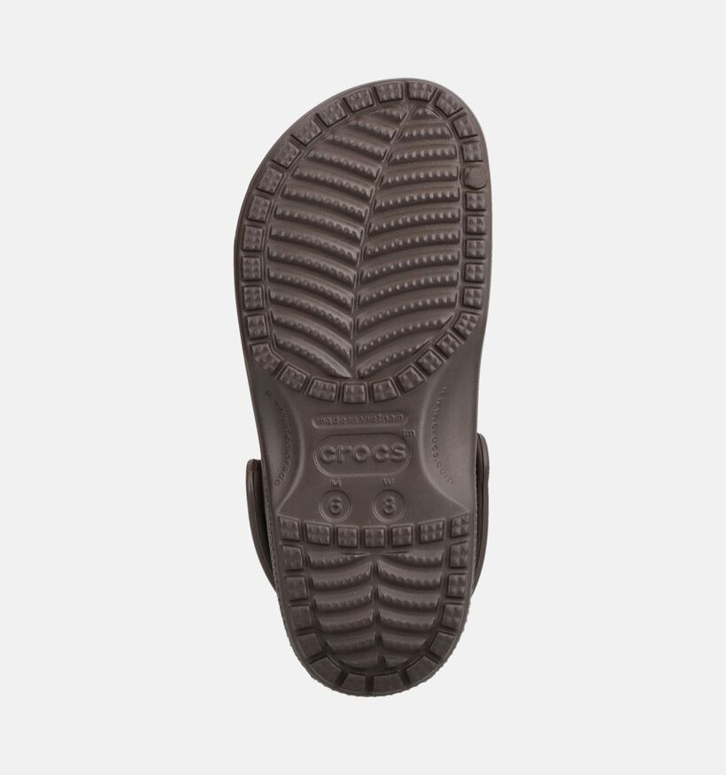 Crocs Classic Donkerbruine Slippers voor dames (381330)