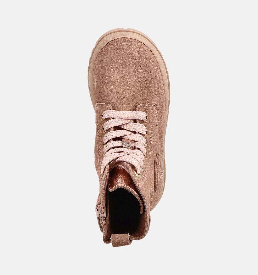 Milo & Mila Roze Boots met Veters en Rits voor meisjes (379075)