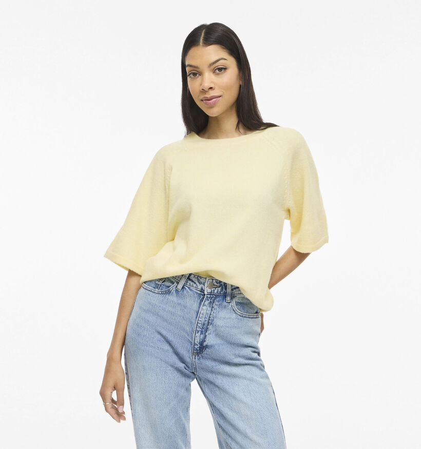 Vila Liga Knit Lichtgele Trui voor dames (368059)