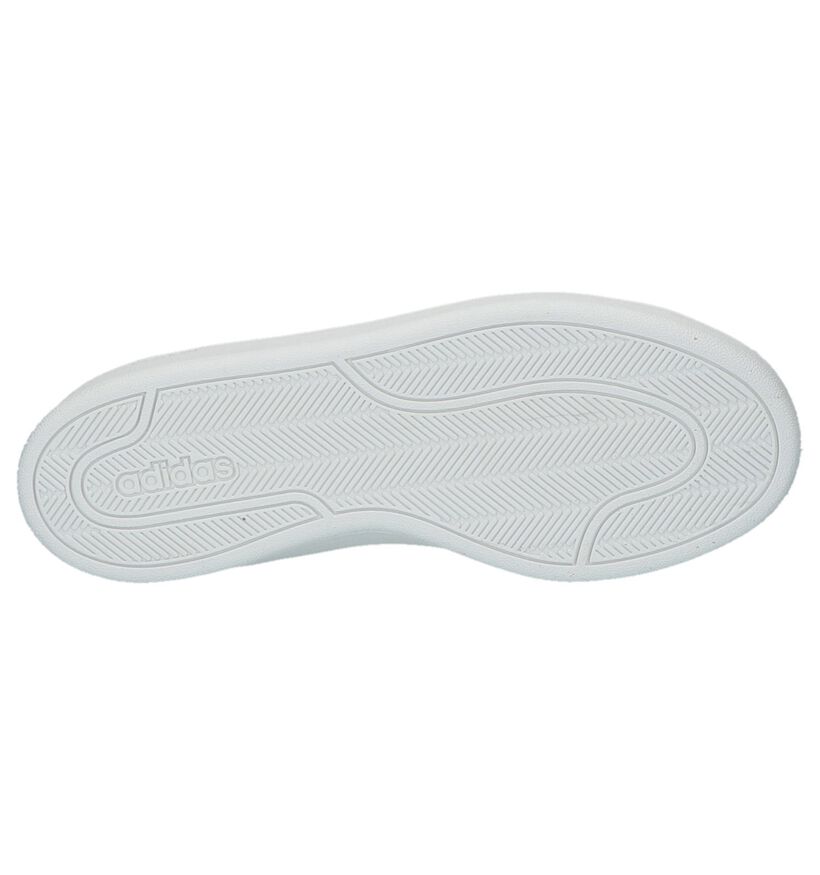 adidas CF Advantage Clean Baskets en Blanc en simili cuir (221776)