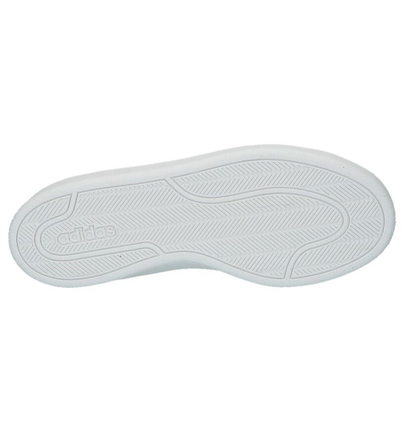 adidas CF Advantage Clean Baskets en Blanc en simili cuir (221776)