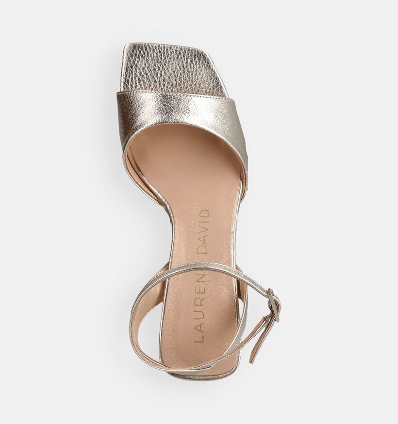 Laurent David Gouden Sandalen met hak voor dames (357881)