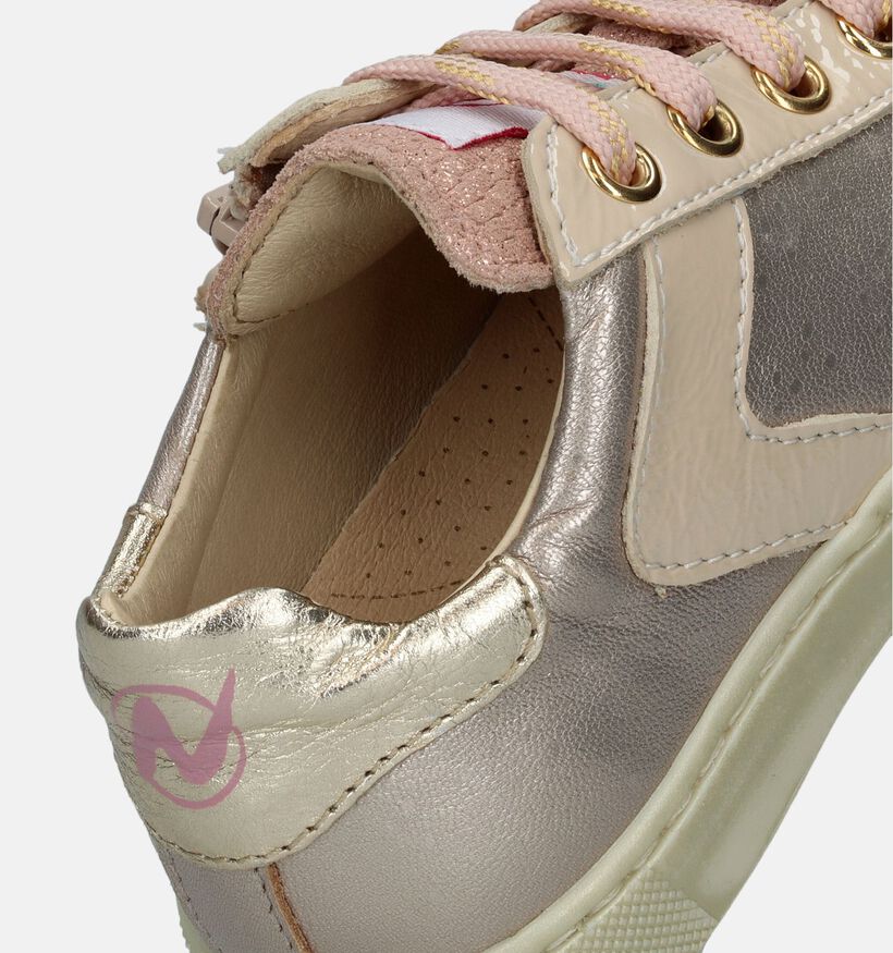 Naturino Clarendon Zip Rose gold Sneakers voor meisjes (339323) - geschikt voor steunzolen