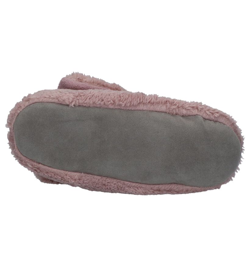 Youh! Donkerroze Pantoffels in faux fur (225892)