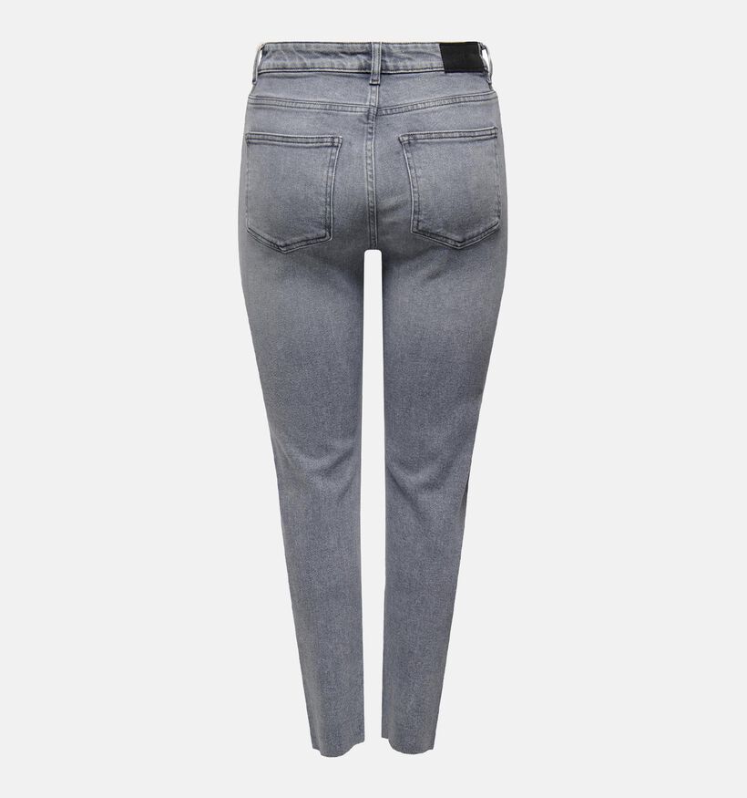 JDY Lullu HW Staight Crop Jeans en Gris pour femmes (335395)