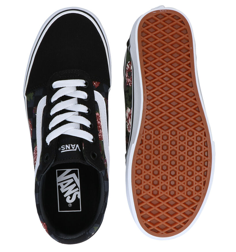 Vans Ward Baskets de skate en Rose pour femmes (327993)
