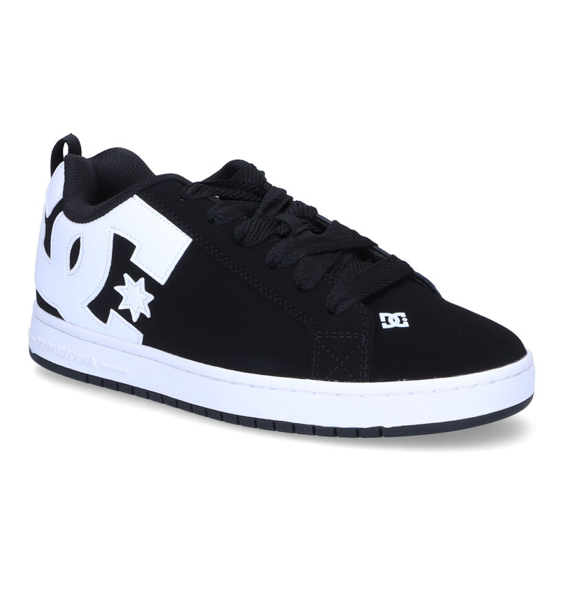 DC Shoes Court Graffik Baskets en Noir en simili cuir (303236)