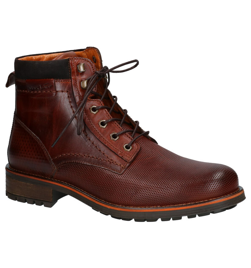 Van Lier Cognac Boots in leer (261905)