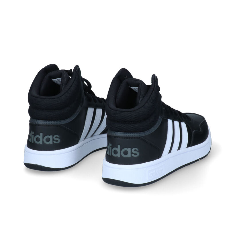 adidas Hoops 3.0 Mid Baskets en Noir pour hommes (326291)