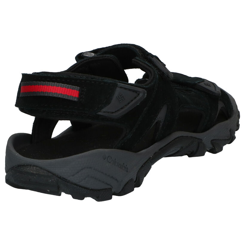 Columbia Santiam 3 Strap Zwarte Sandalen in daim (292975)