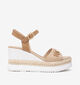 NeroGiardini Beige Sandalen met sleehak voor dames (356028)