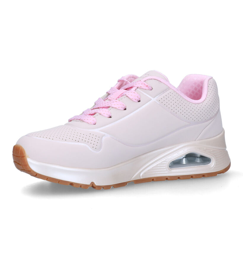 Skechers Uno Gen1 Cool Heels Baskets en Rose pour filles (326443)