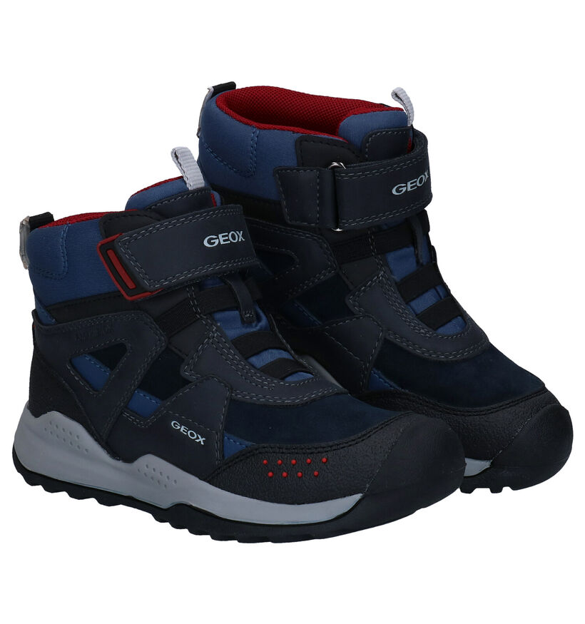 Geox Amphibiox Bottines en Bleu en simili cuir (278323)