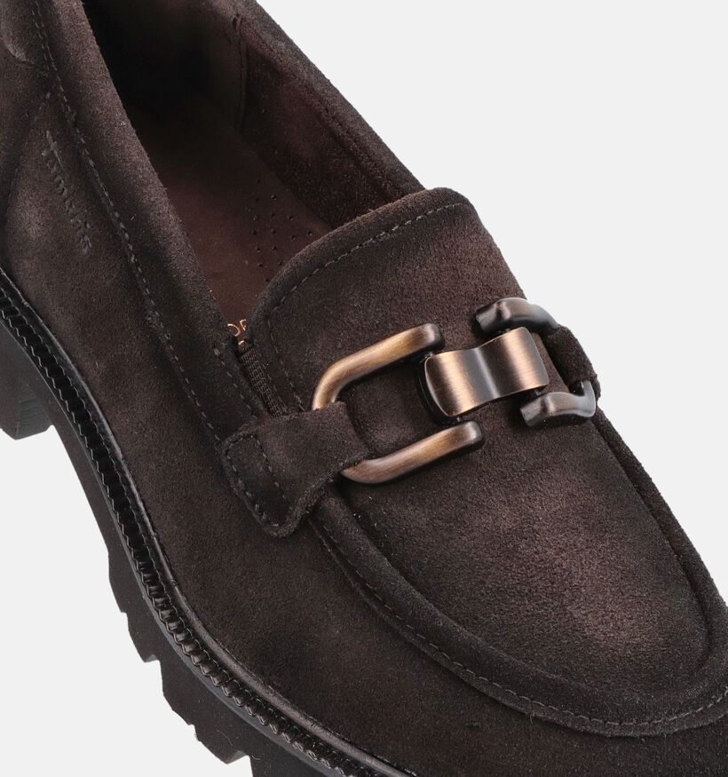 Tamaris Comfort Bruine Mocassin voor dames (376342) - geschikt voor steunzolen