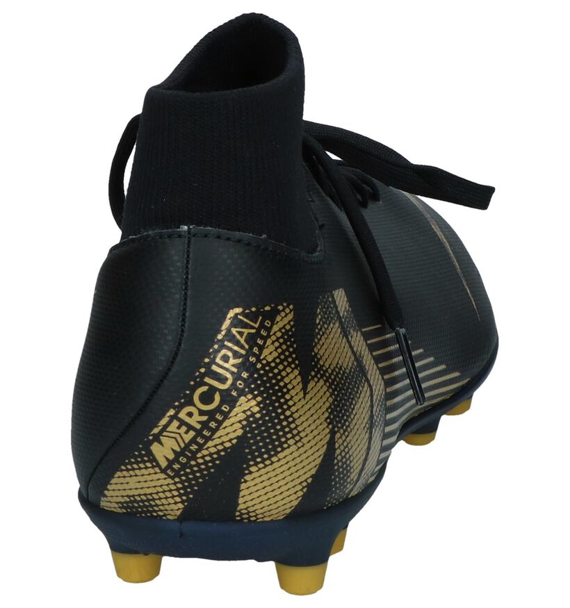 Zwarte Voetbalschoenen Nike Superfly 6 Club in kunstleer (239445)