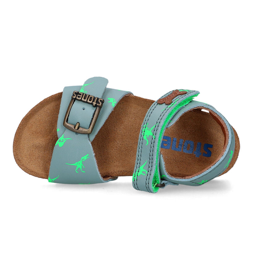 STONES and BONES Losto Blauwe Sandalen in leer (322100)
