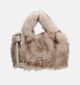 Charm London Antarctica Fluffy Beige Handtas voor dames (380952)