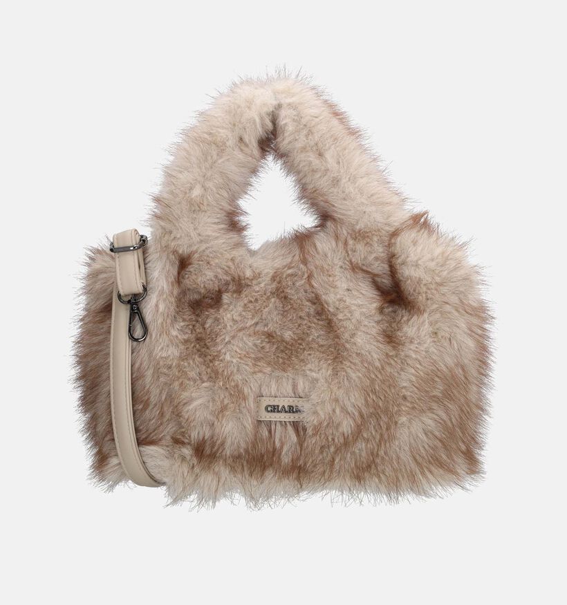 Charm London Antarctica Fluffy Beige Handtas voor dames (380952)