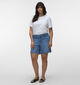 Vero Moda Curve Berit Blauwe Short voor dames (369341)