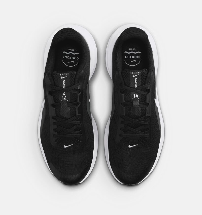 Nike Downshifter Baskets basses en Noir pour hommes (373033)