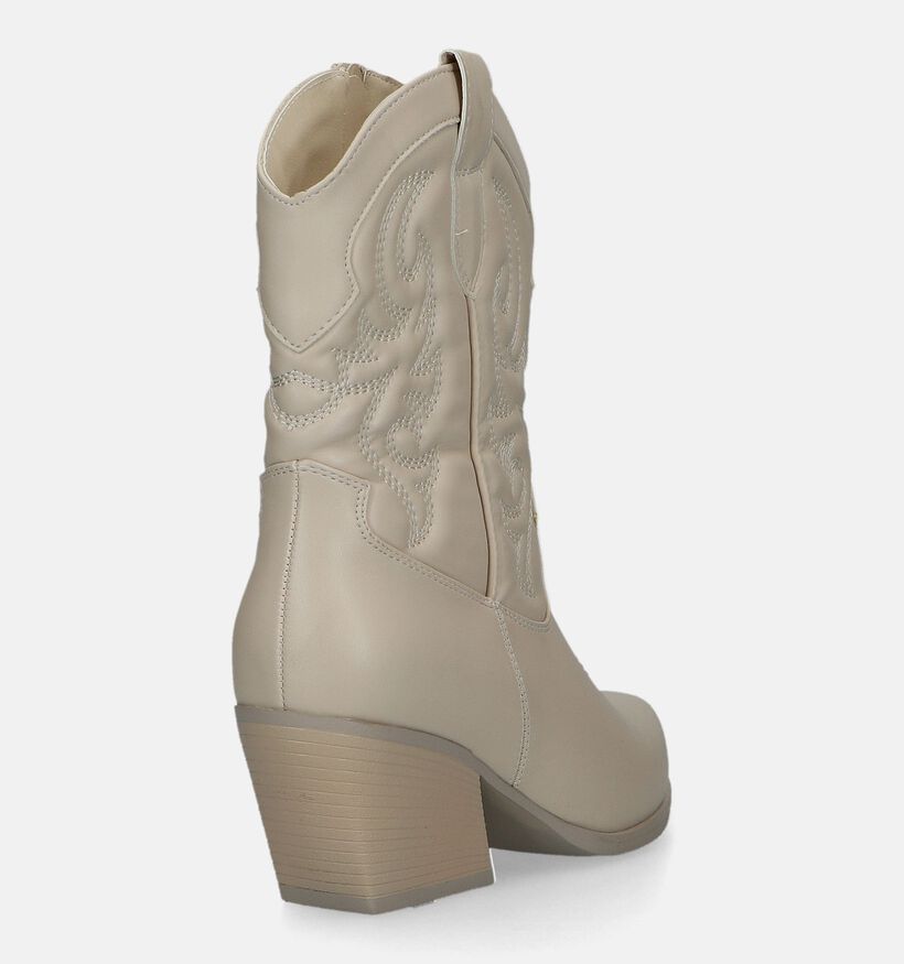 Posh by Poelman Ecru Cowboylaarzen voor dames (331356)