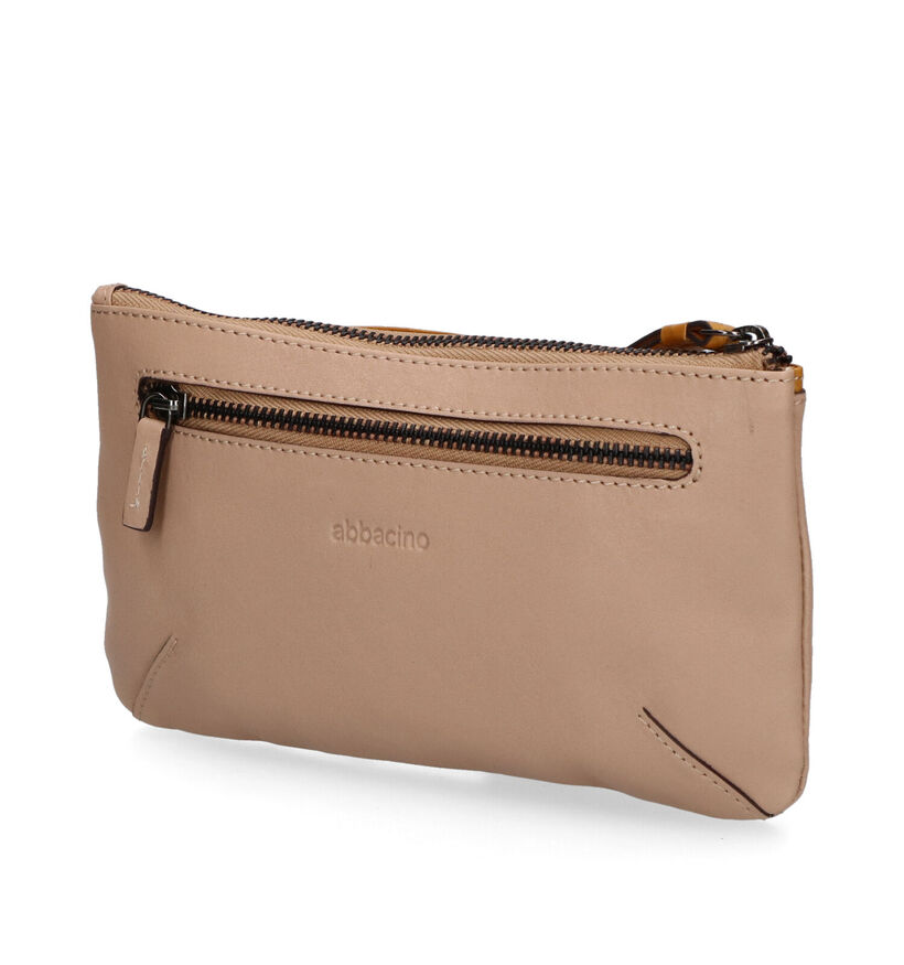 Abbacino Porte-monnaie zippé en Beige en cuir (314482)