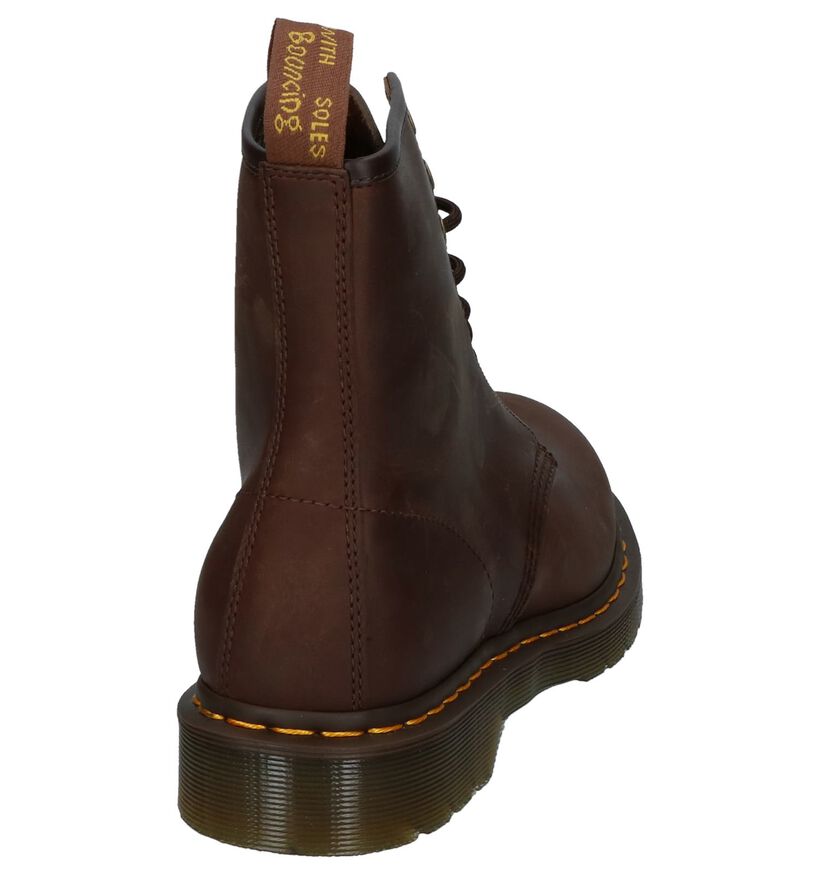 Dr. Martens Boots à lacets en Brun foncé en cuir (292455)