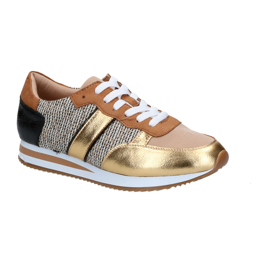 Vanessa Wu Cognac Sneakers in kunstleer (277327)