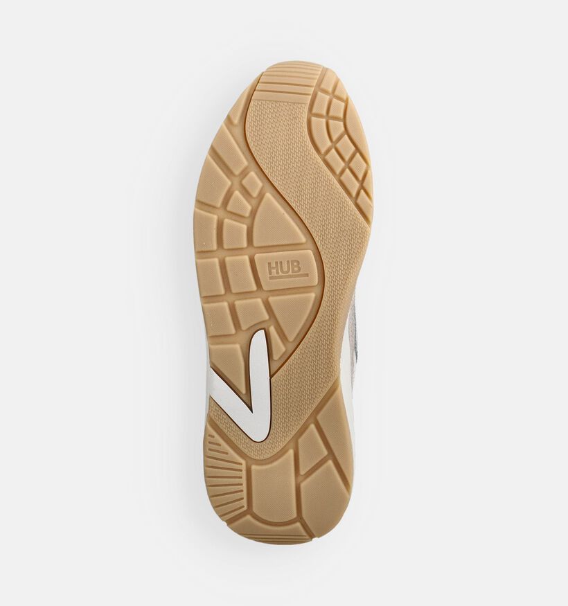 Hub Glide Ecru/Blauwe Sneakers voor dames (369569)