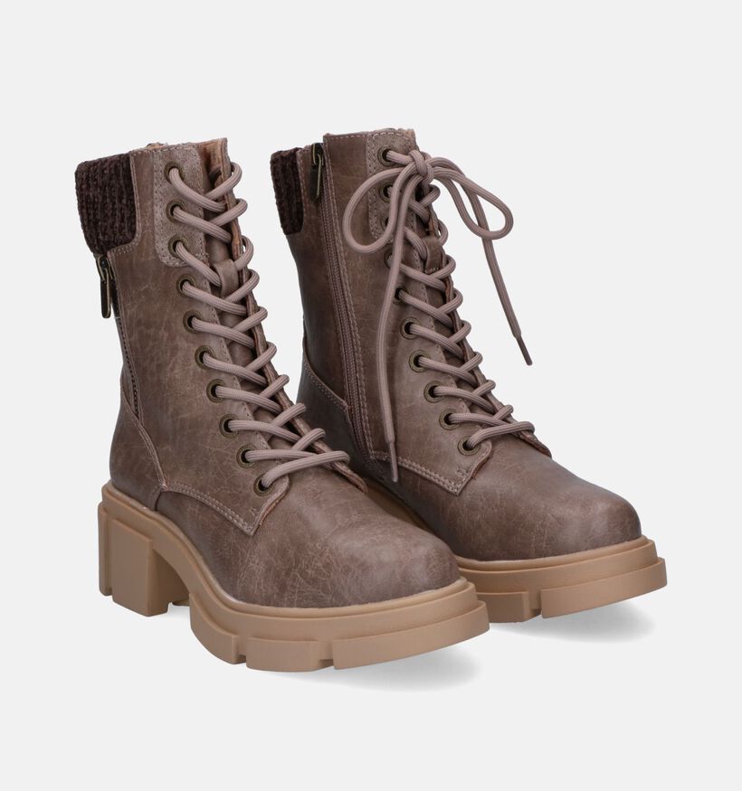 Blowfish Malibu Curfew Bottines en Taupe pour femmes (314146)