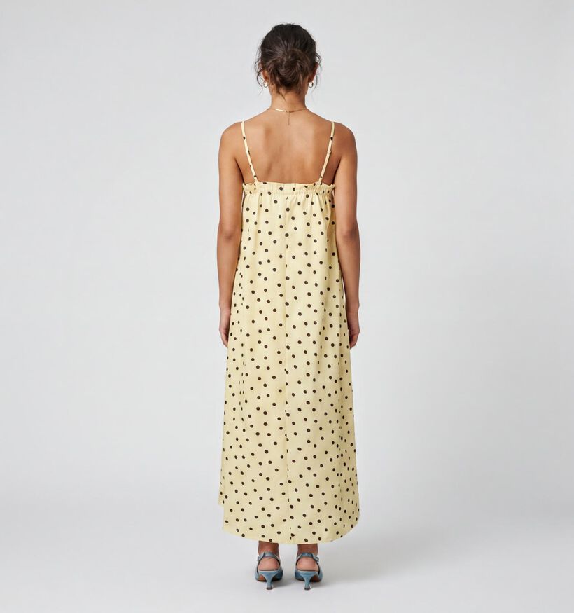 Pieces Parker Gele Midi-Jurk met Stippen voor dames (374927)