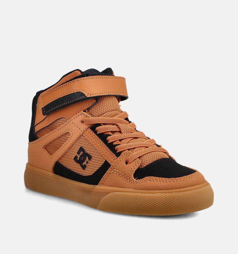 DC Shoes Pure High Top Cognac Hoge Sneakers voor jongens (376207) - geschikt voor steunzolen
