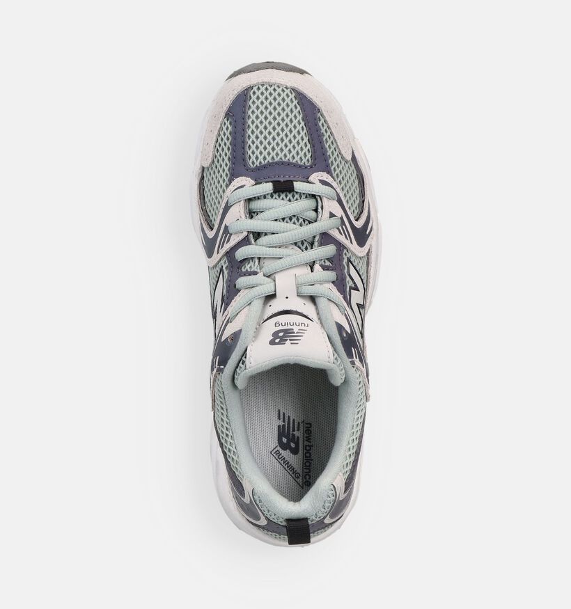 New Balance 530 Baskets basses en Gris pour gar&ccedil;ons (374098) - pour semelles orthop&eacute;diques