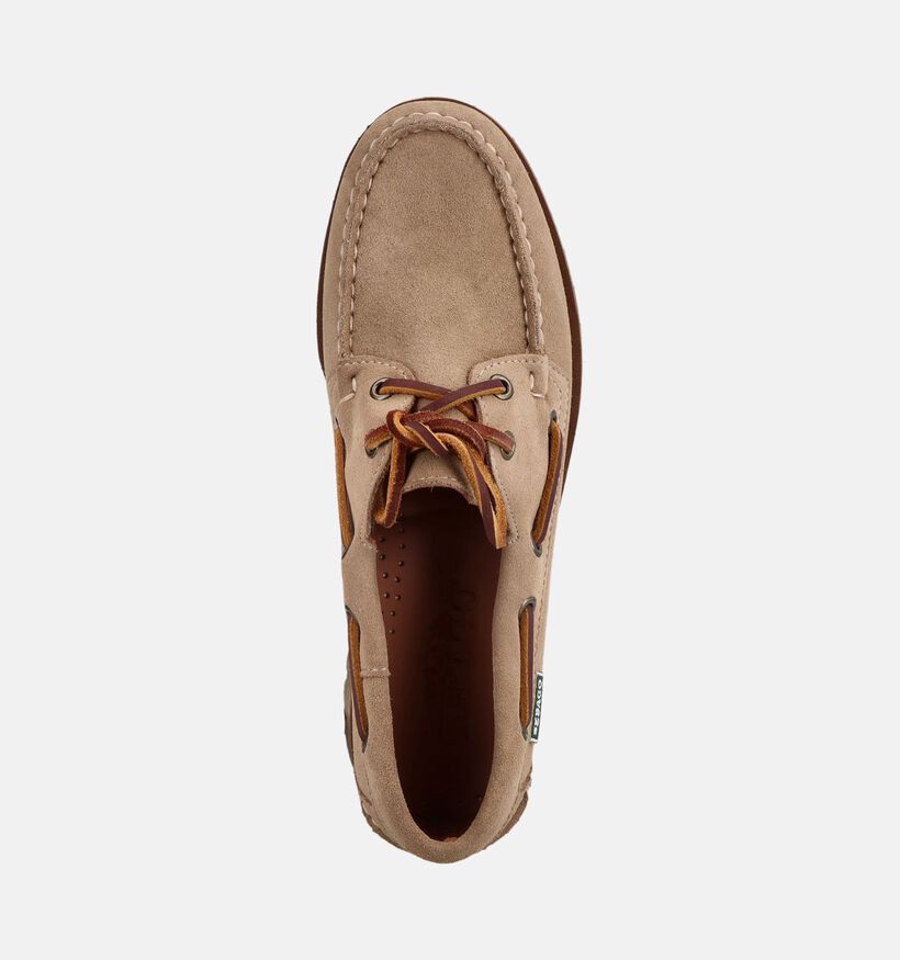 Sebago Ranger Suede Chaussures bateau en Beige fonc&eacute; pour femmes (376077)